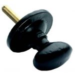 Matt Black Mortice Rack Bolt Knob Cast Iron (AA33BA) 